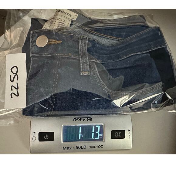 L'Agence Margot Skinny High Rise Neptune Jeans Sz 28 Black Satin Side Stripe USA - Picture 15 of 15